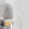 Chehalis Wandleuchte Glas 10 cm, 15cm Bernsteinfarben, Klar, Rauchfarben, 3-flammig