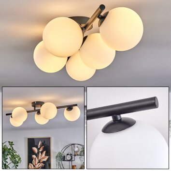 Chehalis Deckenleuchte Glas 12 cm Weiß, 5-flammig Chehalis Deckenleuchte Glas 12 cm Weiß, 5-flammig