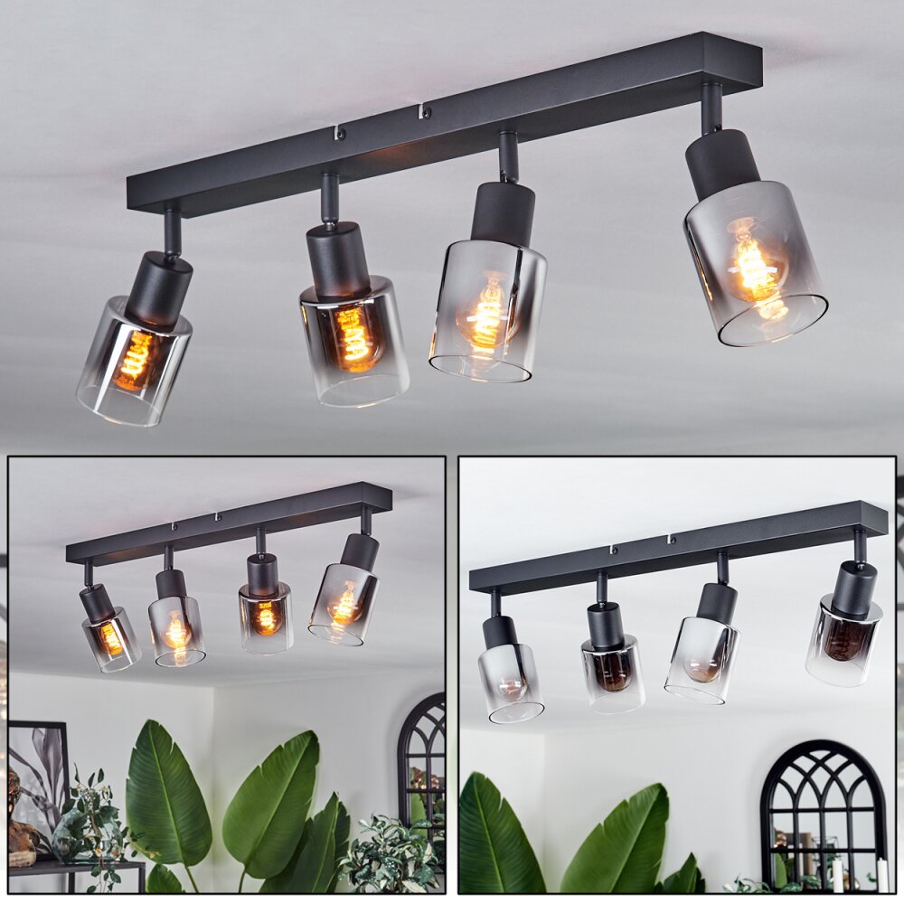 Leteque Deckenleuchte Schwarz, 4-flammig main product photo