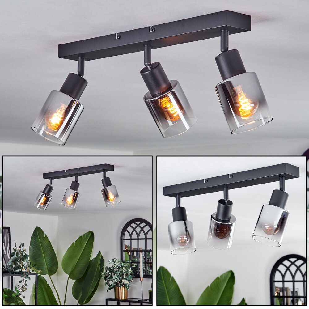 Leteque Deckenleuchte Schwarz, 3-flammig main product photo