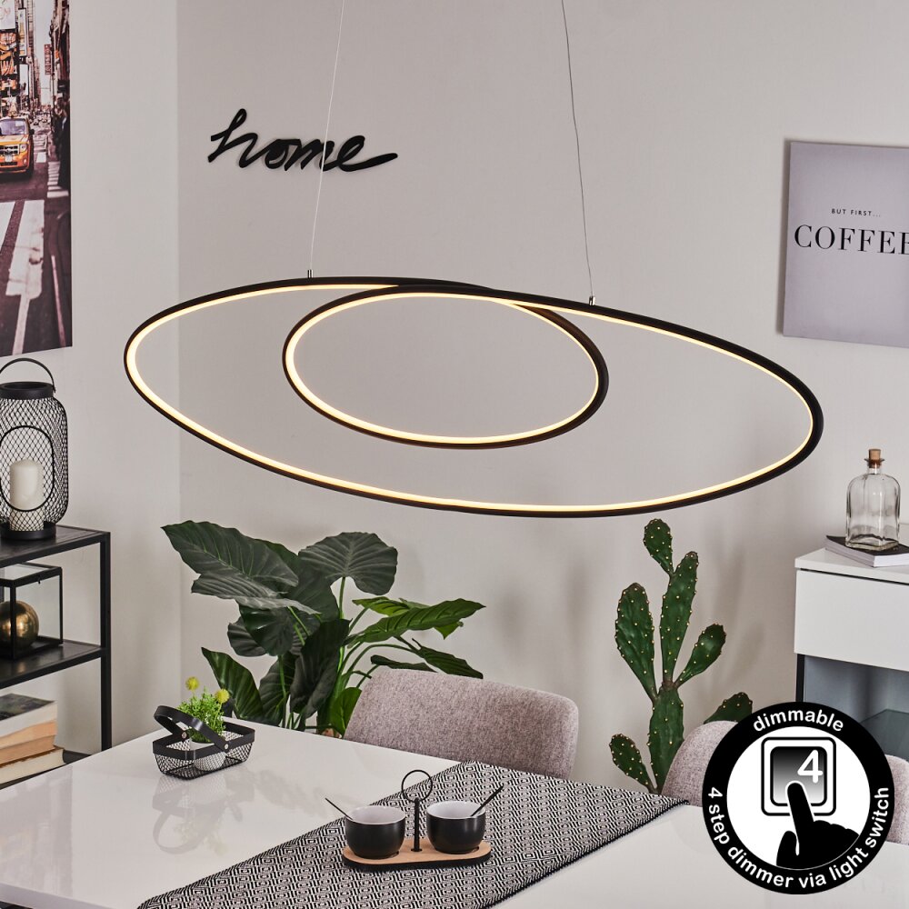 Harpeth Pendelleuchte LED Schwarz, 1-flammig main product photo