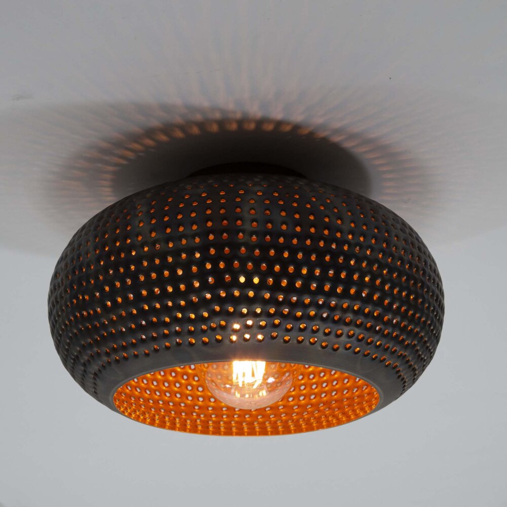 Punch Deckenleuchte Bronze, Schwarz, 1-flammig main product photo