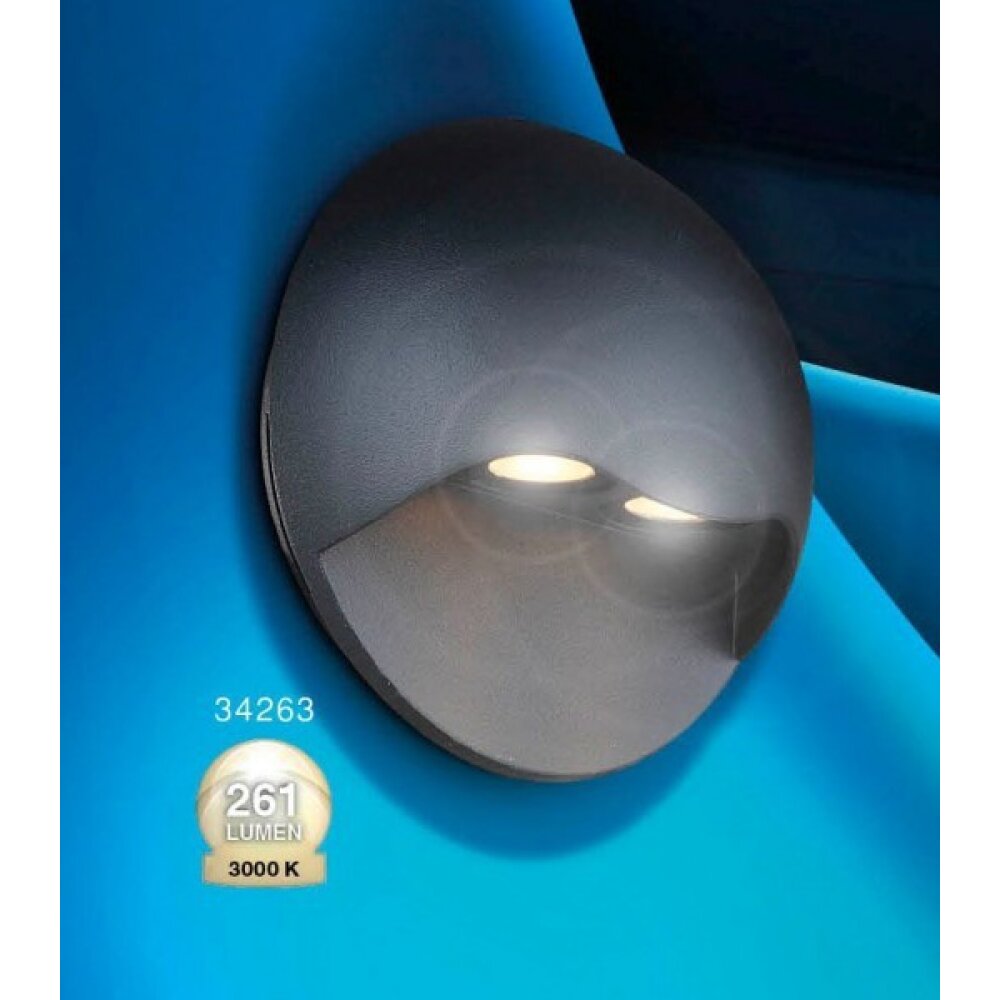Globo ELARA Außenleuchte LED Grau, 2-flammig main product photo