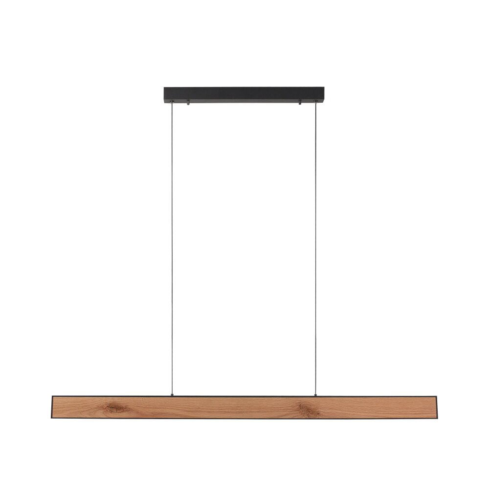 Paul Neuhaus NANIA Pendelleuchte LED Holzoptik, Schwarz, 1-flammig