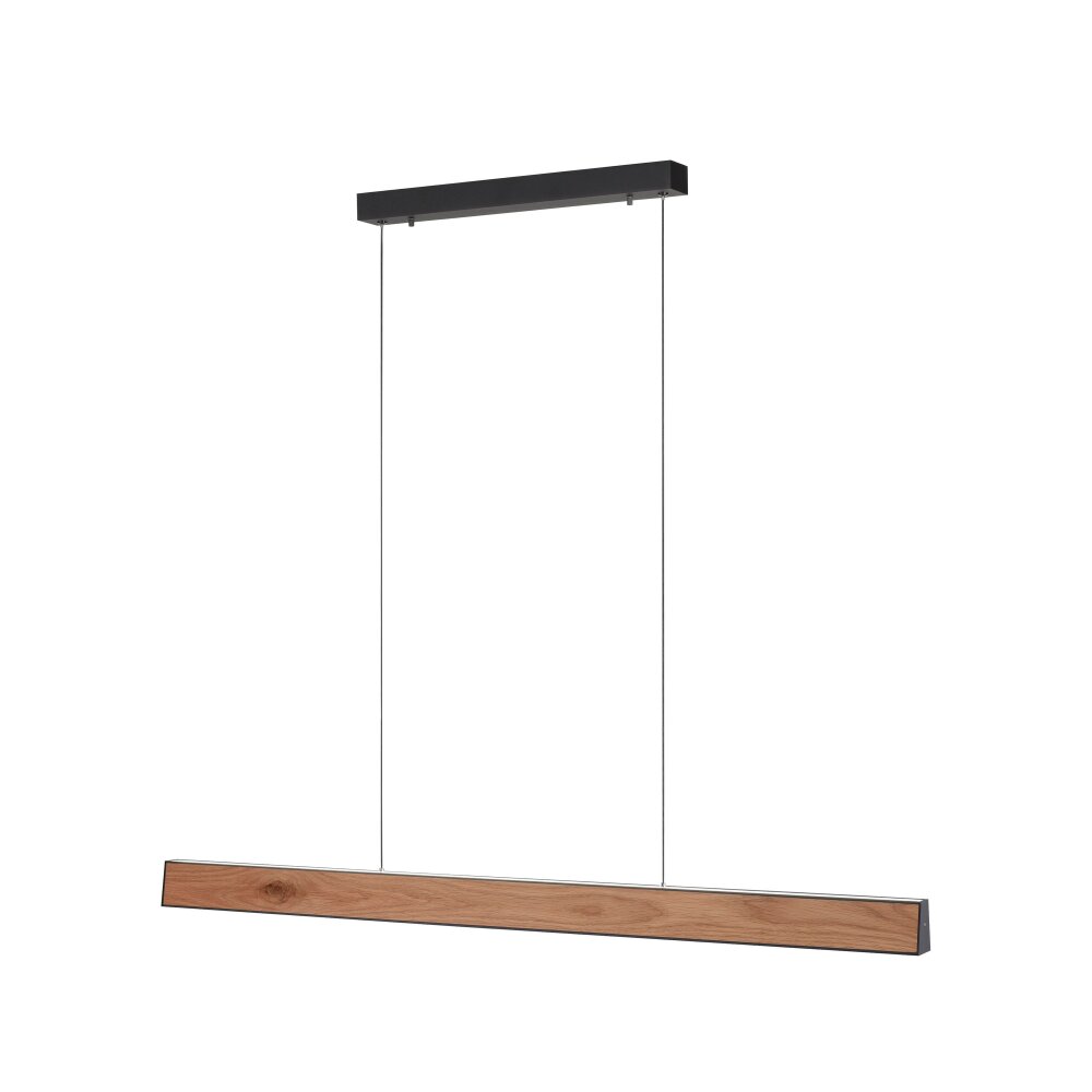 Paul Neuhaus NANIA Pendelleuchte LED Holzoptik, Schwarz, 1-flammig