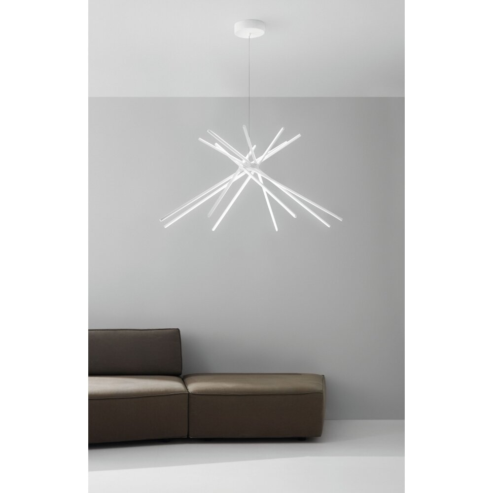 Lutec SHANGHAI Pendelleuchte LED Weiß, 8-flammig main product photo