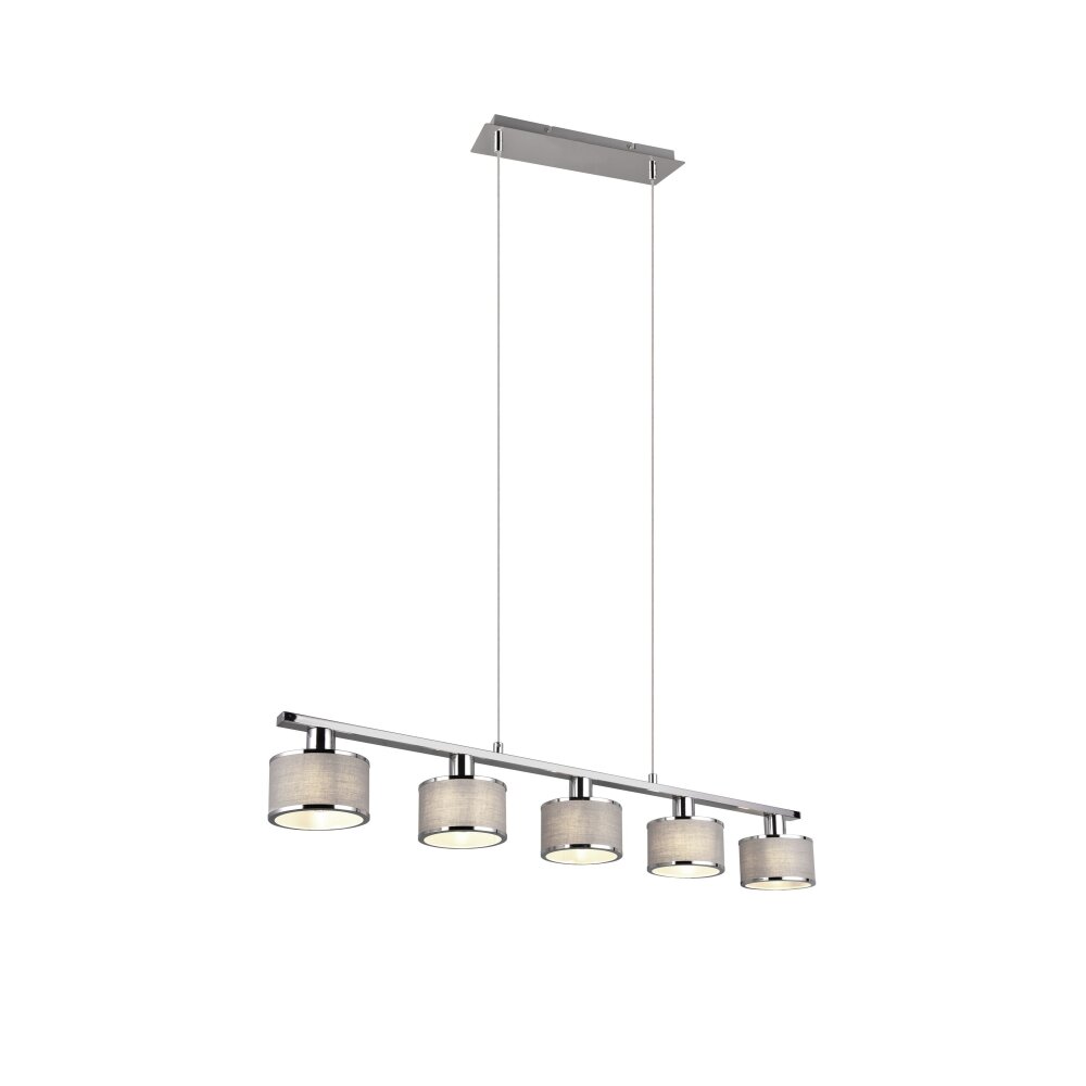 Trio KAPRUN Pendelleuchte Chrom, 5-flammig main product photo
