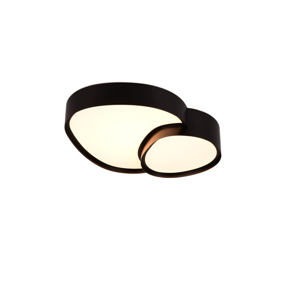 Trio RISE Deckenleuchte LED Schwarz, 1-flammig, Fernbedienung main product photo