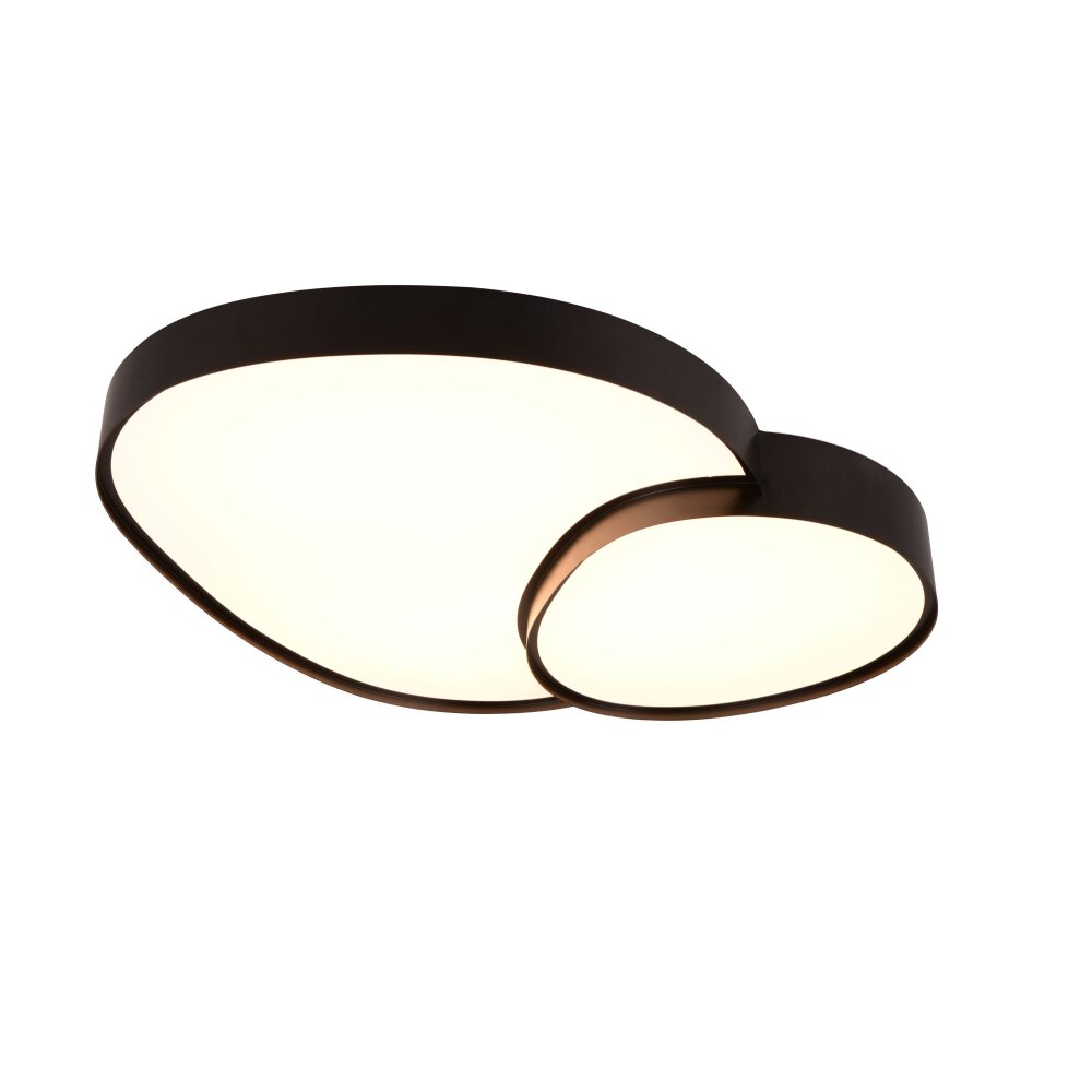 Trio RISE Deckenleuchte LED Schwarz, 1-flammig, Fernbedienung main product photo