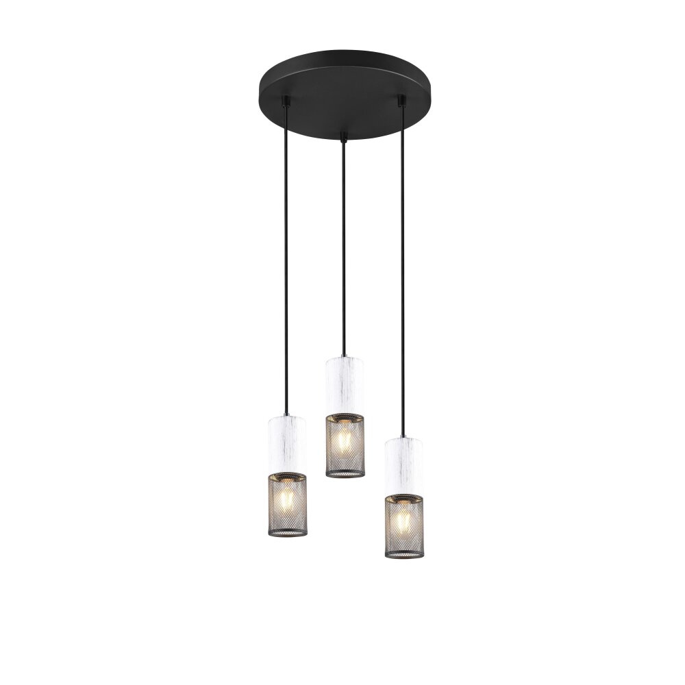 Trio TOSH Pendelleuchte Schwarz, 3-flammig main product photo