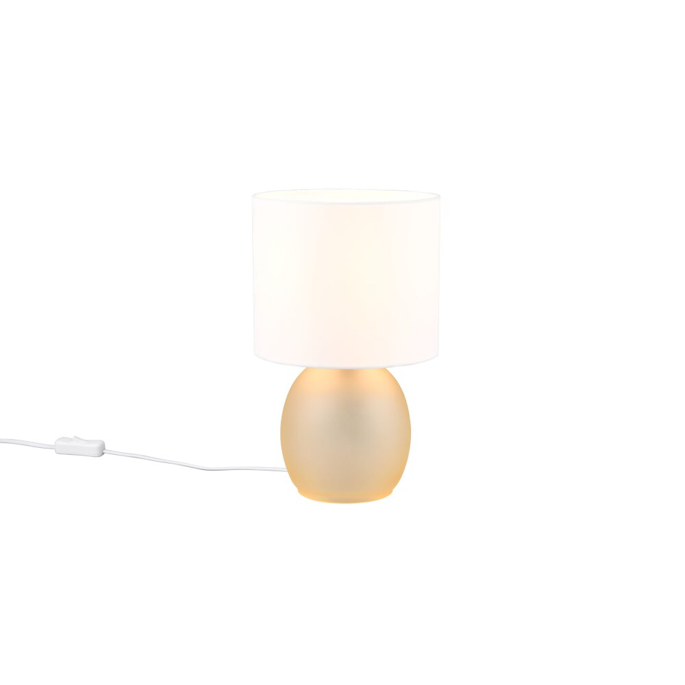 Trio VELA Tischleuchte Braun, Gold, 1-flammig main product photo