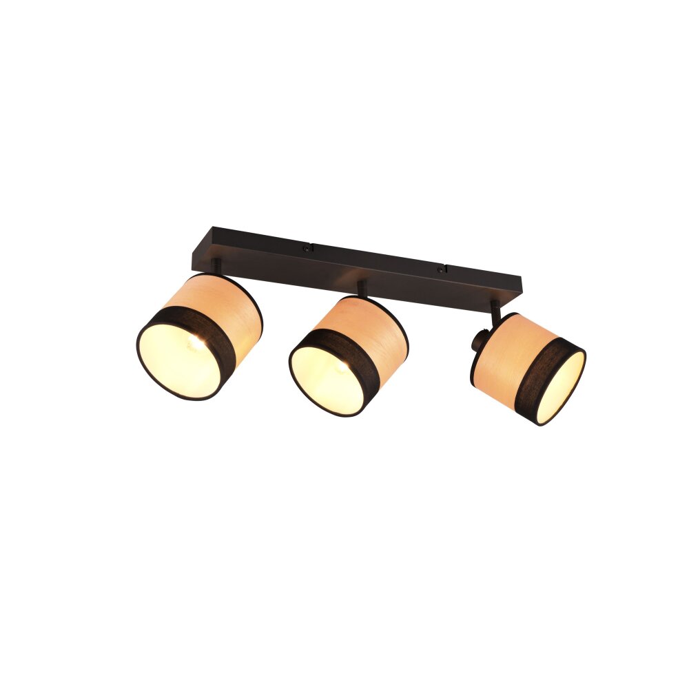 Reality BOLZANO Deckenleuchte Schwarz, 3-flammig main product photo