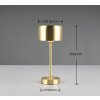 Reality JEFF Tischleuchte LED Messing, 1-flammig