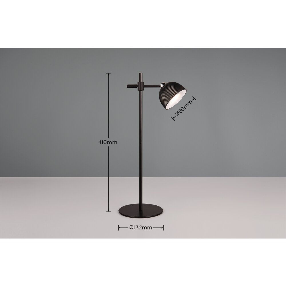 Reality MAXIMA Tischleuchte LED Schwarz, 1-flammig