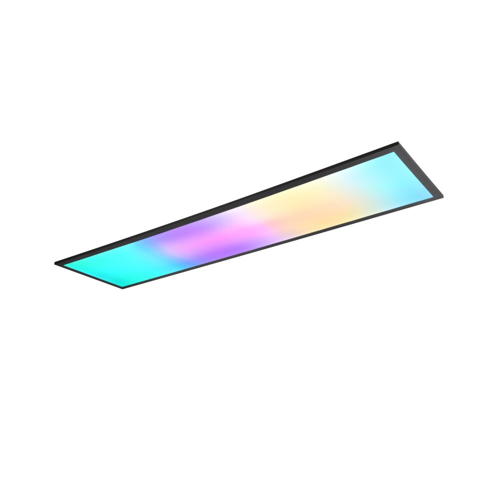 Reality BETA Deckenpanel LED Schwarz, 1-flammig, Fernbedienung, Farbwechsler main product photo
