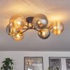 Chehalis Deckenleuchte Glas 15 cm Gold, Schwarz, 6-flammig
