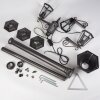 Loria Kandelaber Schwarz, Silber, 3-flammig Loria Kandelaber Schwarz, Silber, 3-flammig