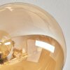 Chehalis Deckenleuchte Glas 15 cm Gold, Schwarz, 6-flammig