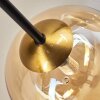 Chehalis Deckenleuchte Glas 15 cm Gold, Schwarz, 6-flammig