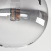 Chehalis Deckenleuchte Glas 10 cm, 12 cm, 15 cm Bernsteinfarben, Klar, Rauchfarben, 10-flammig