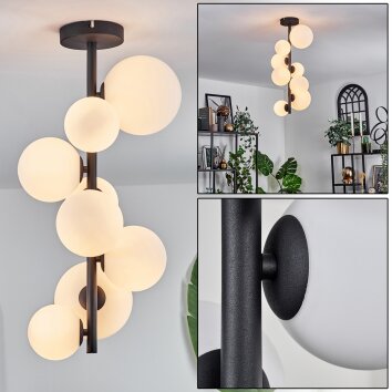 Chehalis Deckenleuchte Glas 10 cm, 12 cm, 15 cm Weiß, 8-flammig Chehalis Deckenleuchte Glas 10 cm, 12 cm, 15 cm Weiß, 8-flammig