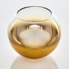 Lampenschirm aus Glas Koyoto Ersatzglas 15 cm Gold, Klar