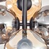Gastor Deckenleuchte Glas 15 cm Bernsteinfarben, Rauchfarben, 8-flammig