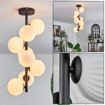 Chehalis Deckenleuchte Glas 12 cm Weiß, 8-flammig Chehalis Deckenleuchte Glas 12 cm Weiß, 8-flammig