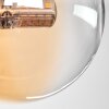 Chehalis Deckenleuchte Glas 10 cm Bernsteinfarben, Klar, 4-flammig