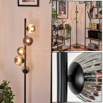 Remaisnil Stehleuchte Glas 10 cm, 12 cm Rauchfarben, 5-flammig Remaisnil Stehleuchte Glas 10 cm, 12 cm Rauchfarben, 5-flammig