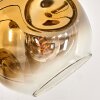 Ripoll Stehleuchte Glas 15 cm Gold, Klar, 5-flammig