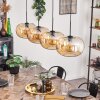 Ripoll Hängeleuchte Glas 30 cm Bernsteinfarben, 4-flammig