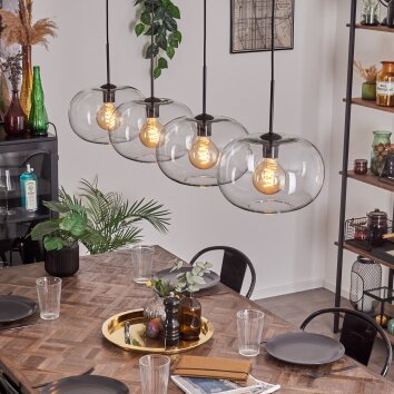 Ripoll Hängeleuchte Glas 30 cm Klar, 4-flammig Ripoll Hängeleuchte Glas 30 cm Klar, 4-flammig