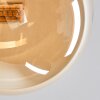 Chehalis Deckenleuchte Glas 12 cm, 15 cm Gold, Schwarz, 8-flammig