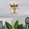 Koyoto Deckenleuchte Glas 15 cm Bernsteinfarben, Klar, 1-flammig