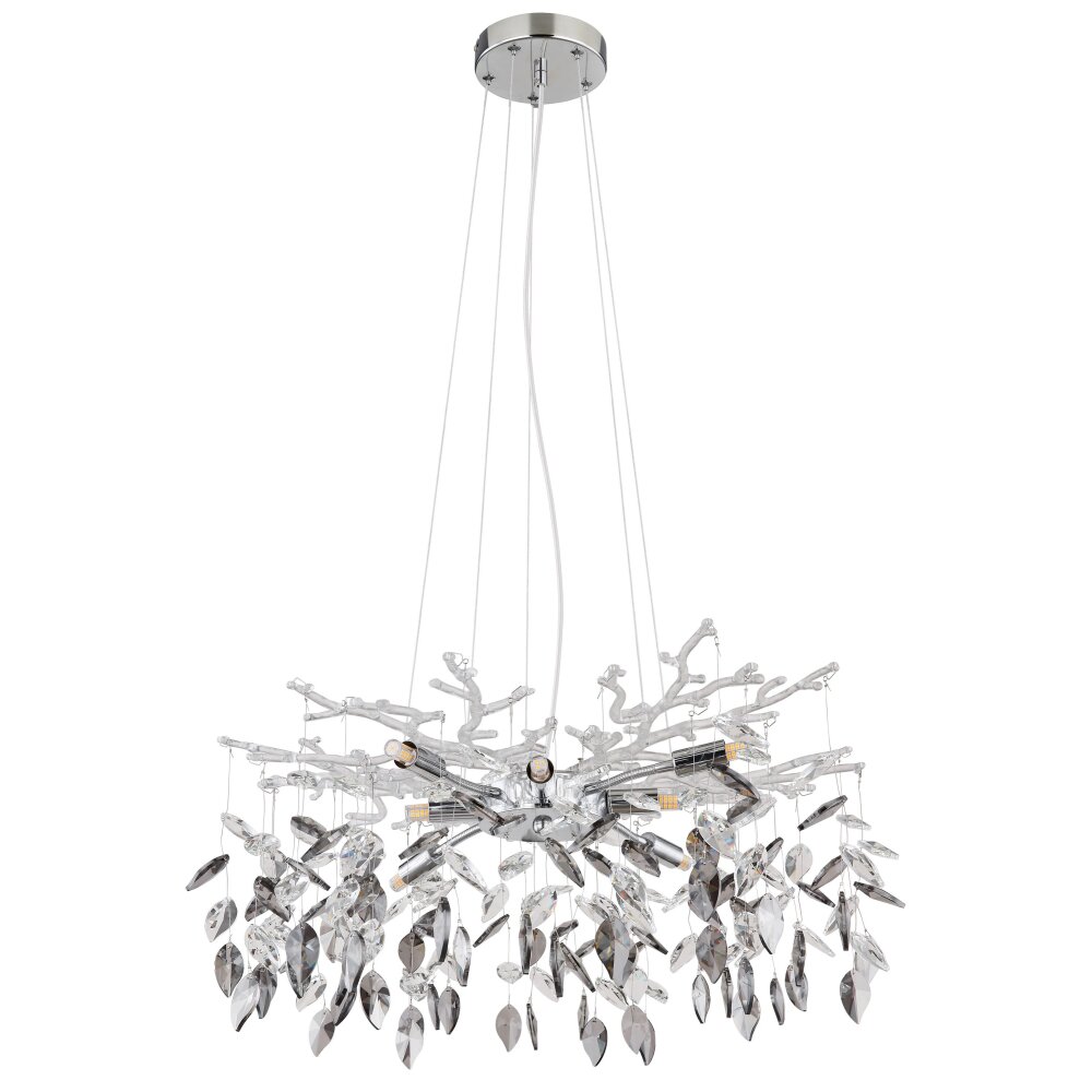 Globo DANNA Kronleuchter Chrom, 8-flammig