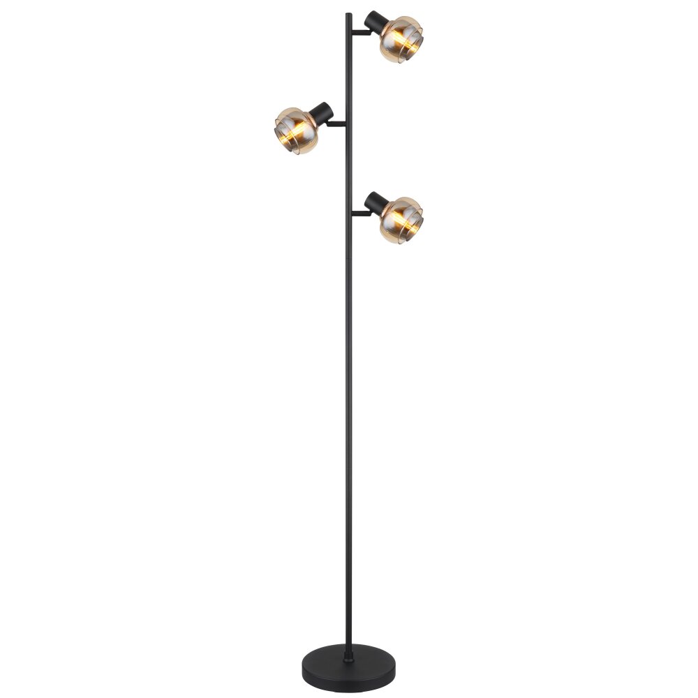 Globo TOKKI Stehleuchte Schwarz, 3-flammig main product photo