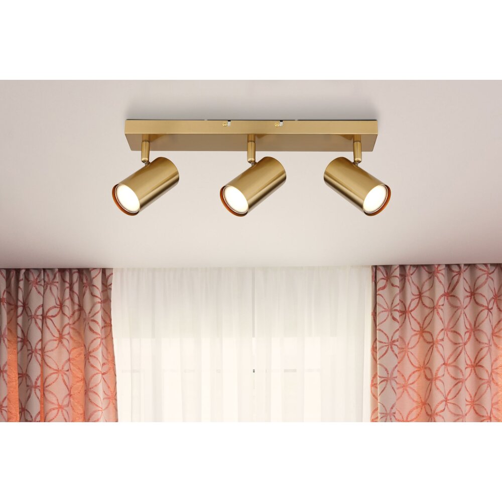 Globo ROBBY Deckenleuchte Gold, 3-flammig main product photo