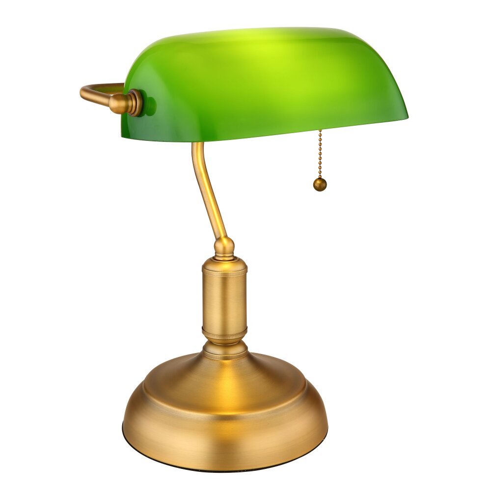 Globo ANTIQUE Bankerlampe Altmessing, 1-flammig main product photo
