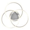 Globo HERWIG Deckenleuchte LED Aluminium gebürstet, 1-flammig, Fernbedienung