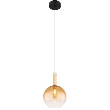 Globo LOPUSA Hängeleuchte Messing, Schwarz, 1-flammig