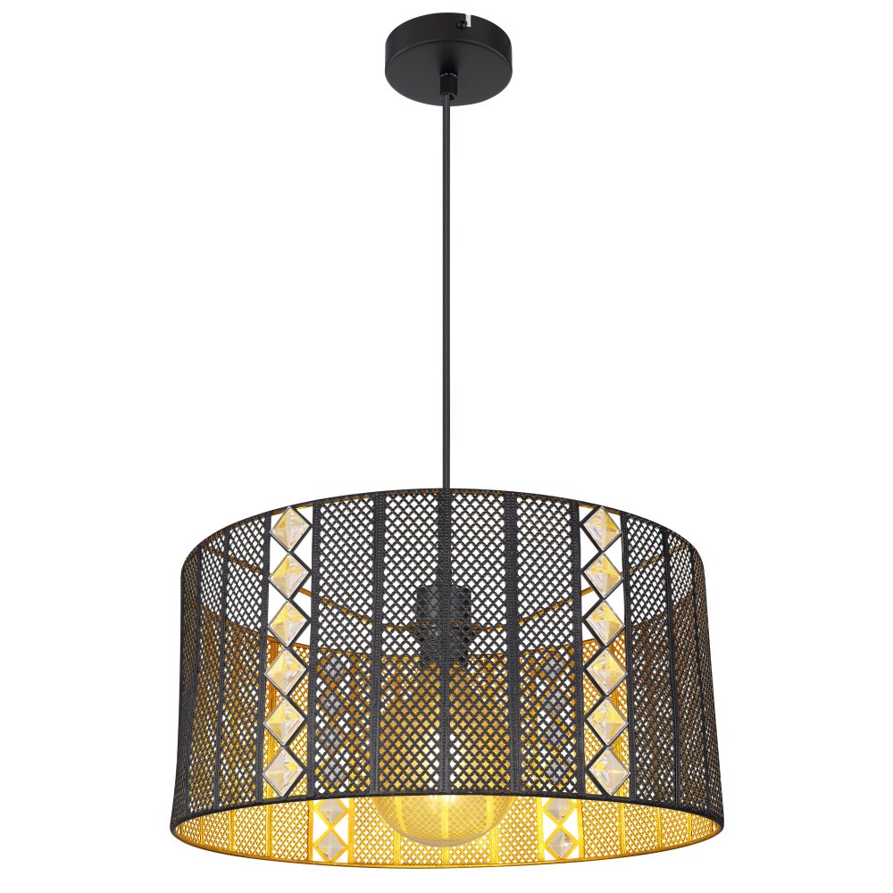 Globo ABINI Hängeleuchte Schwarz, 1-flammig main product photo