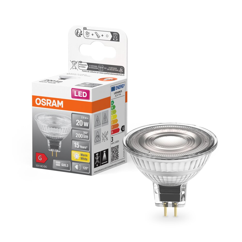 OSRAM LED Star GU5.3 2,6 Watt 2700 Kelvin 200 Lumen main product photo