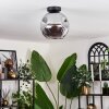 Ripoll Deckenleuchte Glas 25 cm Rauchfarben, 1-flammig