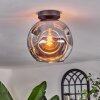 Ripoll Deckenleuchte Glas 25 cm Rauchfarben, 1-flammig