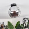 Ripoll Deckenleuchte Glas 25 cm Rauchfarben, 1-flammig