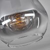 Ripoll Deckenleuchte Glas 25 cm Klar, Rauchfarben, 1-flammig