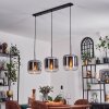 Lauden Hängeleuchte Glas 25 cm Chrom, Klar, 3-flammig