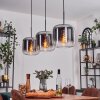 Lauden Hängeleuchte Glas 25 cm Chrom, Klar, 3-flammig
