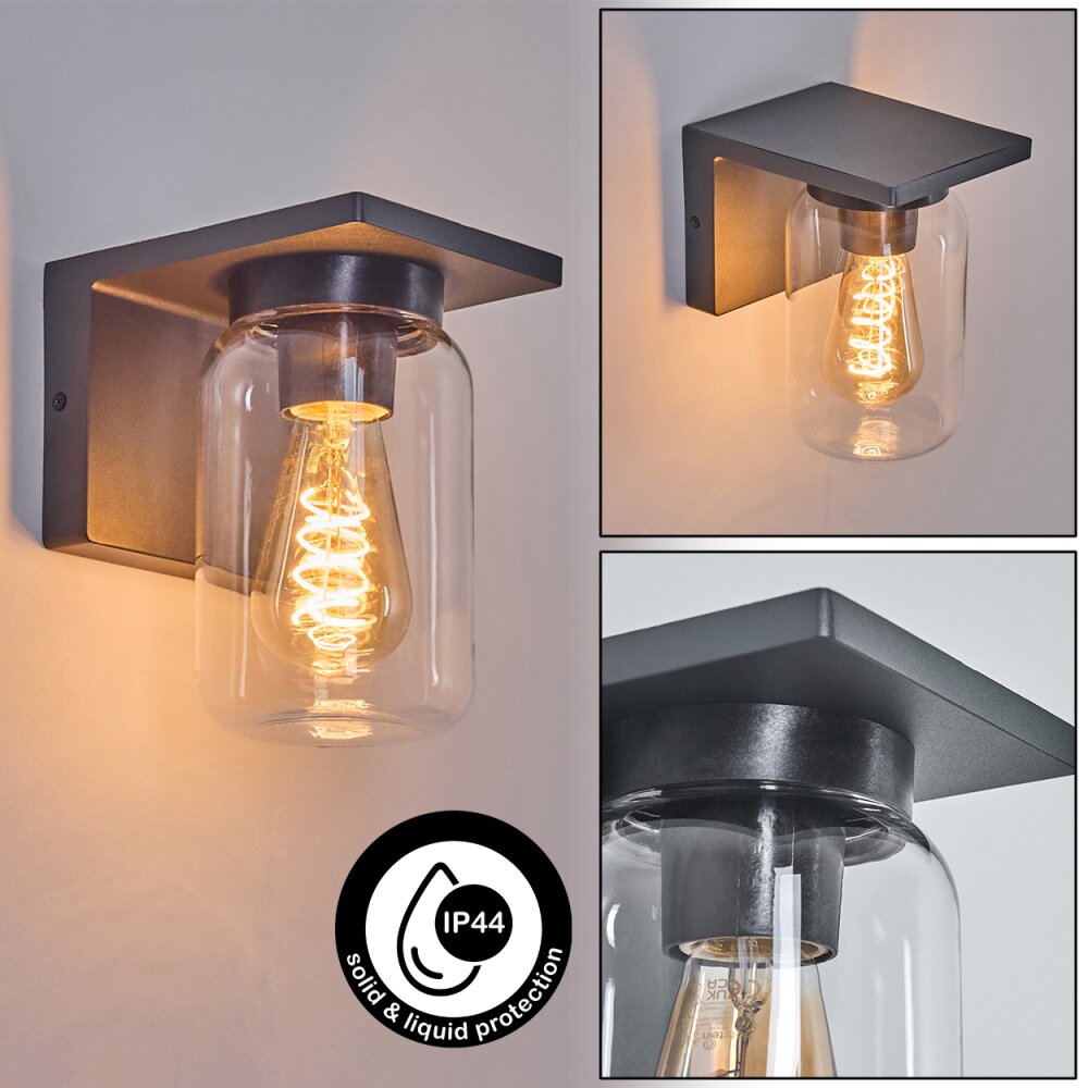 Aquin Außenwandleuchte Anthrazit, 1-flammig main product photo